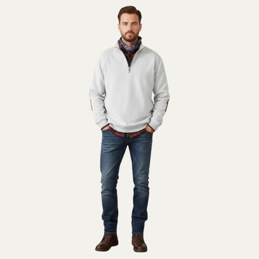 Men's Soft Premium Crew Neck Pullover Sweater - OutfitLondon
