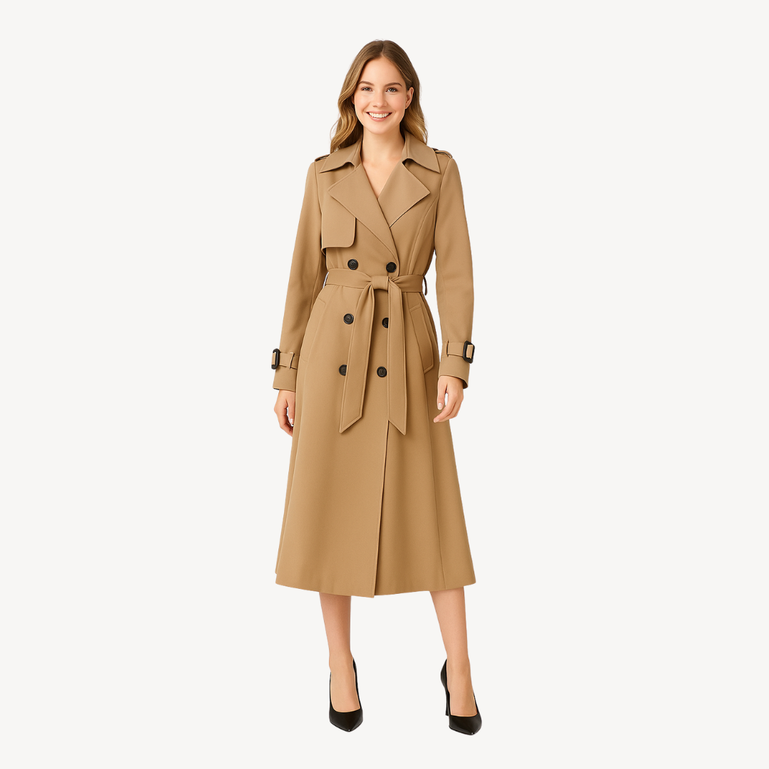 Waterproof Long Coat for Ladies - OutfitLondon