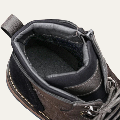 Men's Embossed Slip On Ankle Boots Croc Style