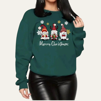 Fun Holiday Gnome Graphic Sweatshirt