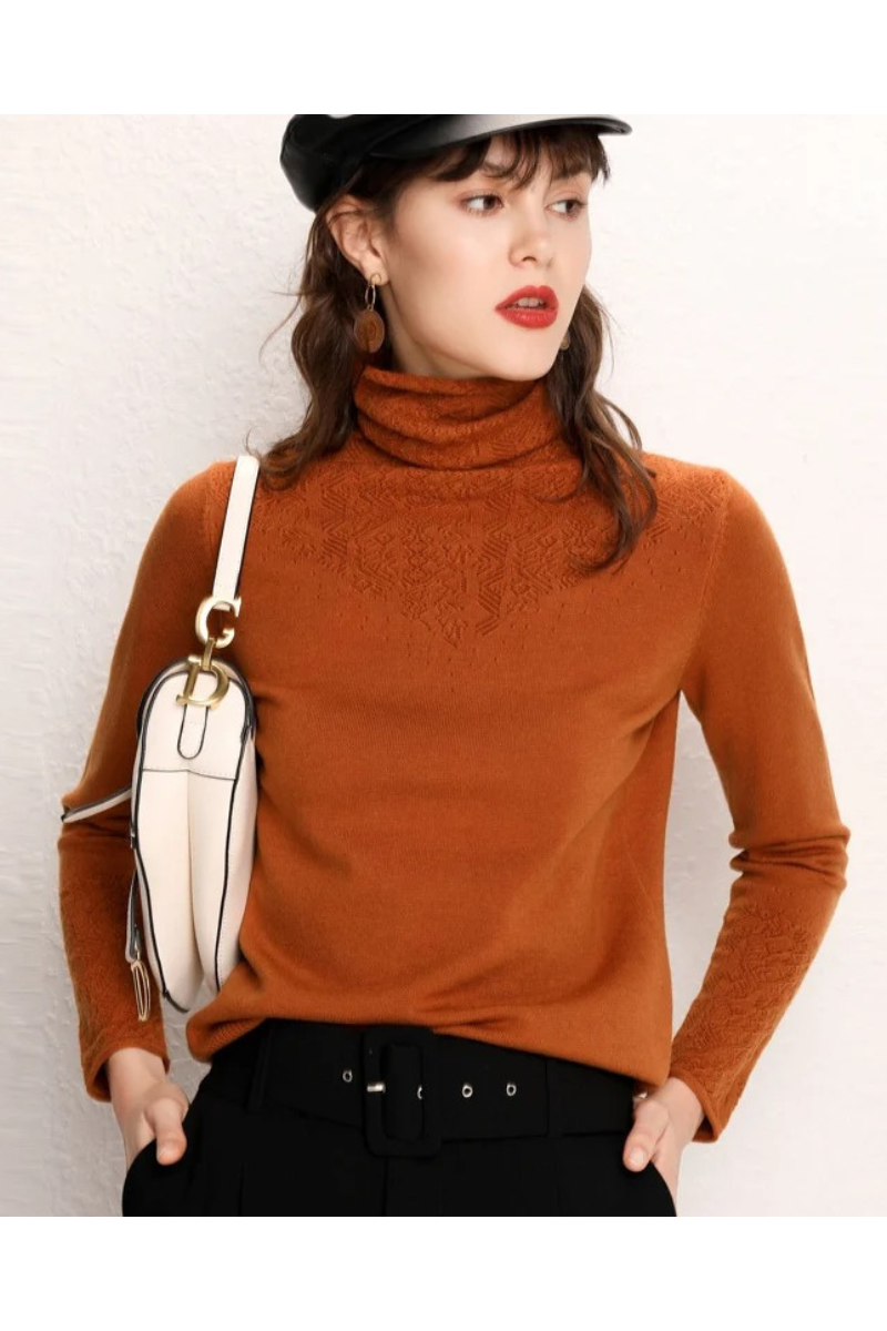 Cozy Ladies Cable Knit Winter Jumper