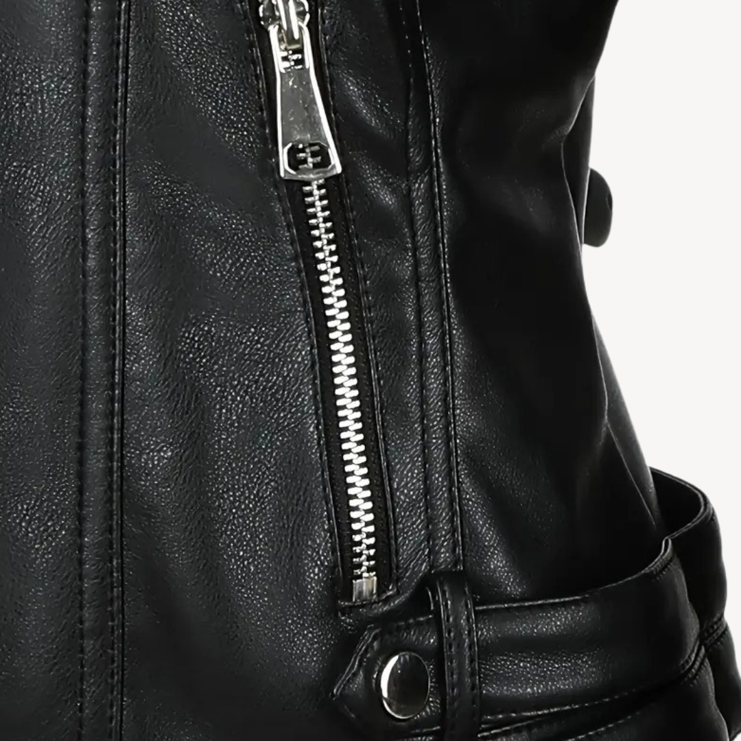 Vegan Leather Womens Coat