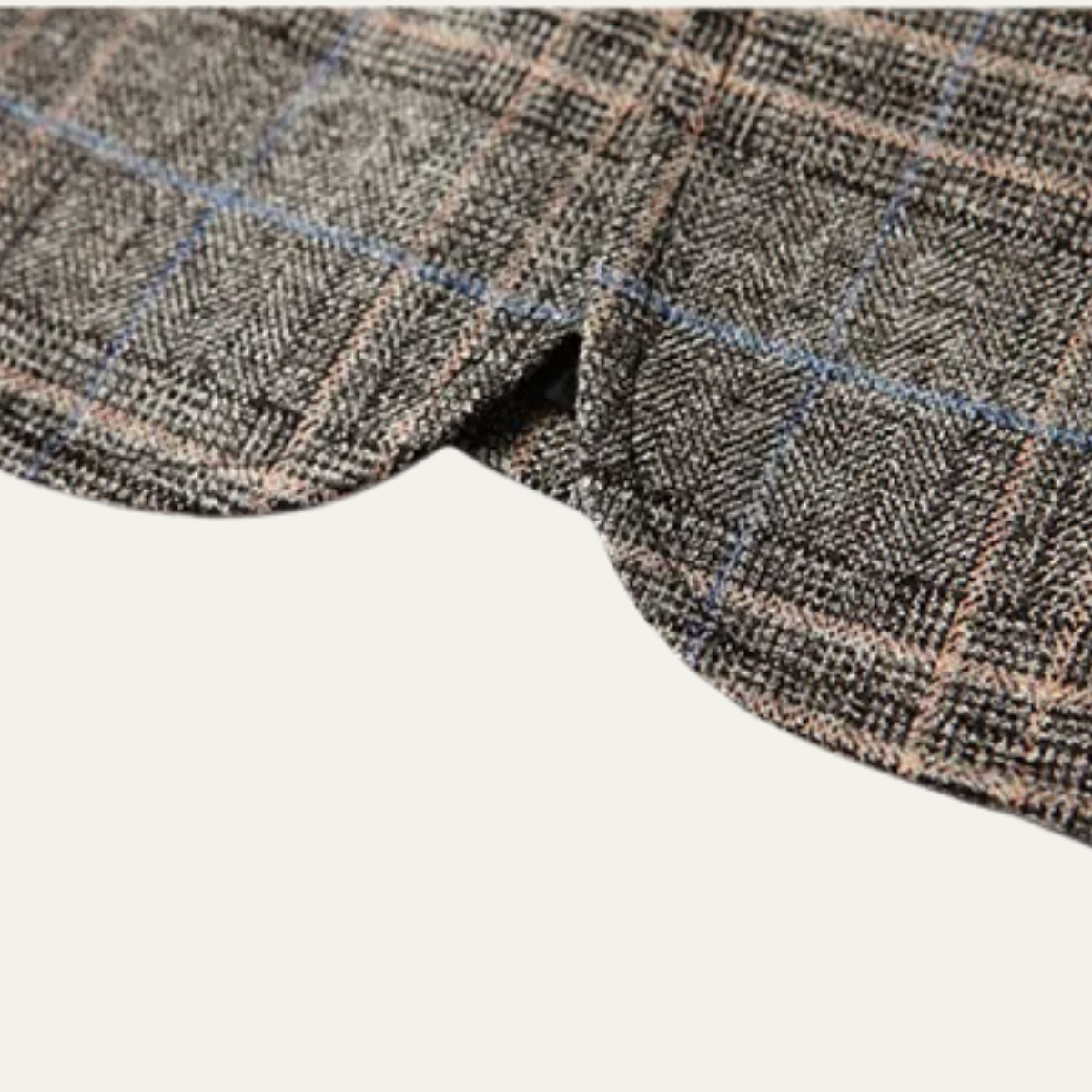 Stylish Mens Plaid Slim Fit Blazer Jacket