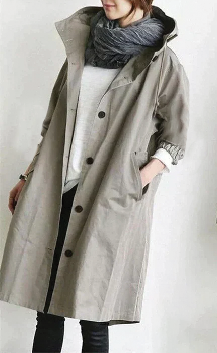 Women's Hooded Trench Coat