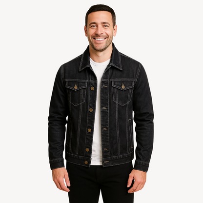 Relaxed Fit Classic Mens Denim Jacket