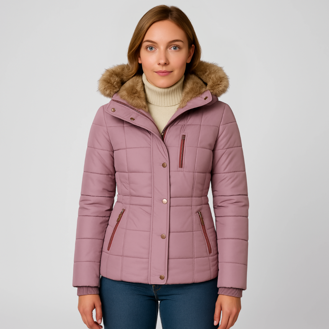 Stylish Hooded Winter Coat with Long Sleeves