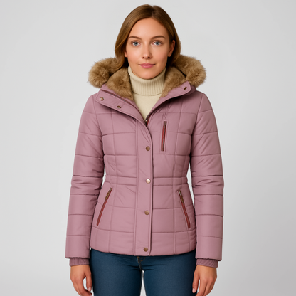 Stylish Hooded Winter Coat with Long Sleeves