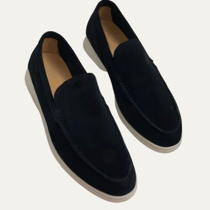 Simple Leather Slip On Shoes
