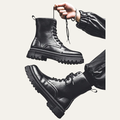 Tough Lace Up High Ankle Boots for Men