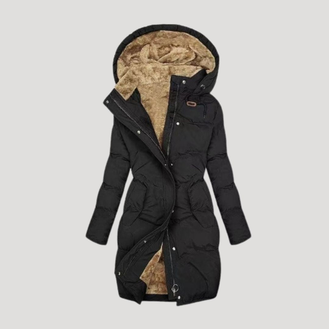 Plush Fleece Lined Women's Winter Coat