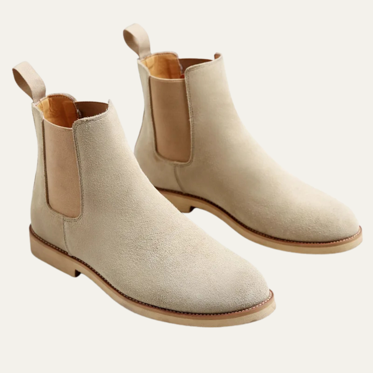 Stylish Men's Brown Suede Chelsea Boots - OutfitLondon