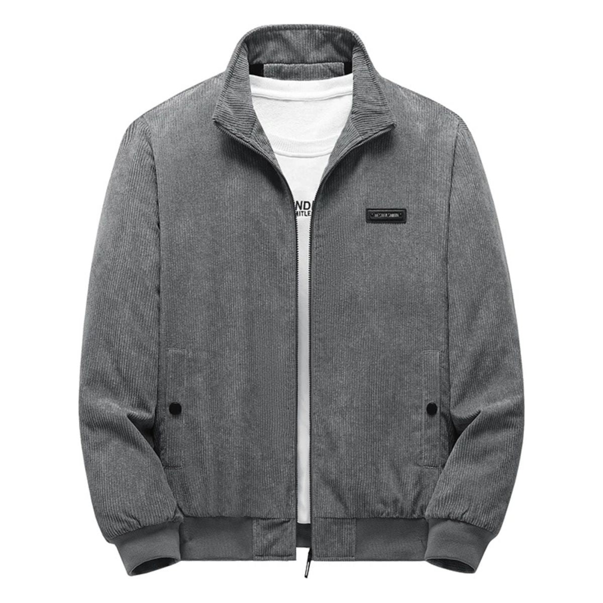 Warm Fleece Lined Corduroy Coat for Men