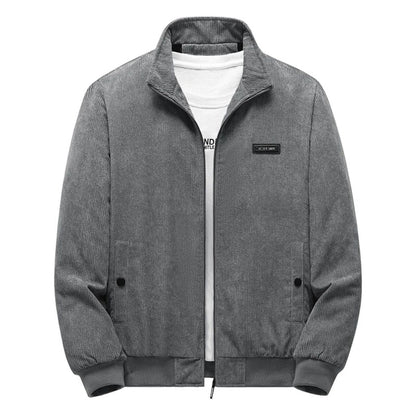 Warm Fleece Lined Corduroy Coat for Men