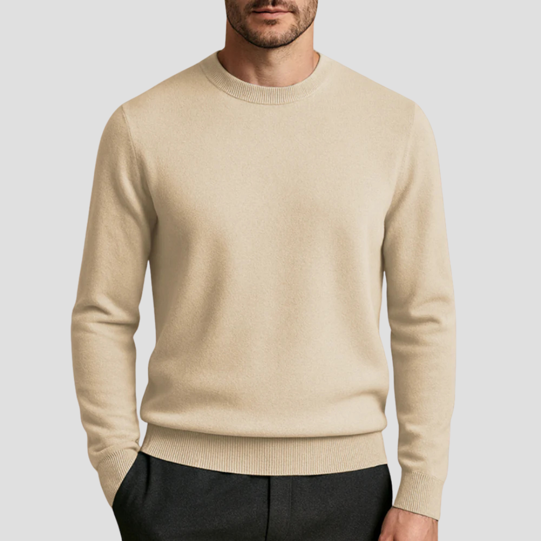 Luxury Crew Neck Cashmere Sweater