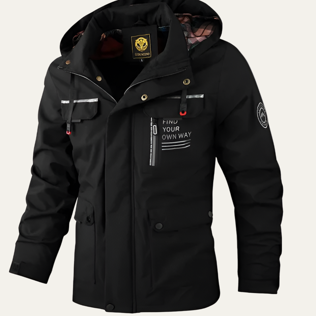 Men's Waterproof Short Parka Coat