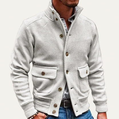 Cozy Crew Neck Sweater Jacket