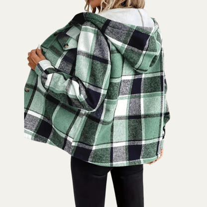 Women's Warm Checked Shirt Jacket