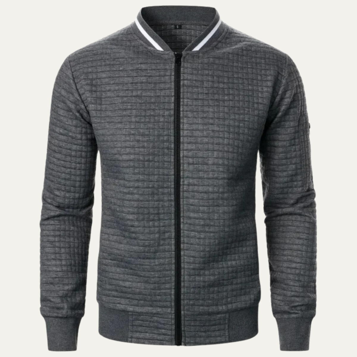 Slim Fit Quilted Men's Bomber Jacket - OutfitLondon