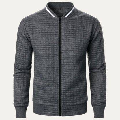 Slim Fit Quilted Men's Bomber Jacket - OutfitLondon
