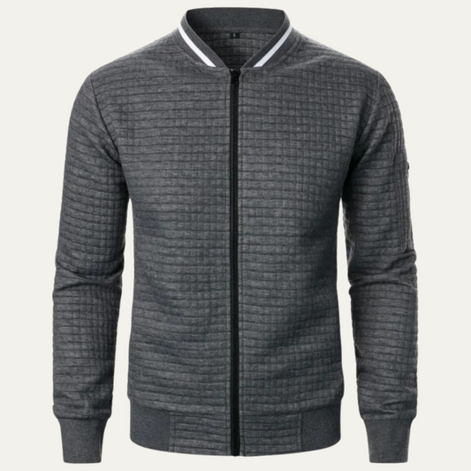 Slim Fit Quilted Men's Bomber Jacket - OutfitLondon