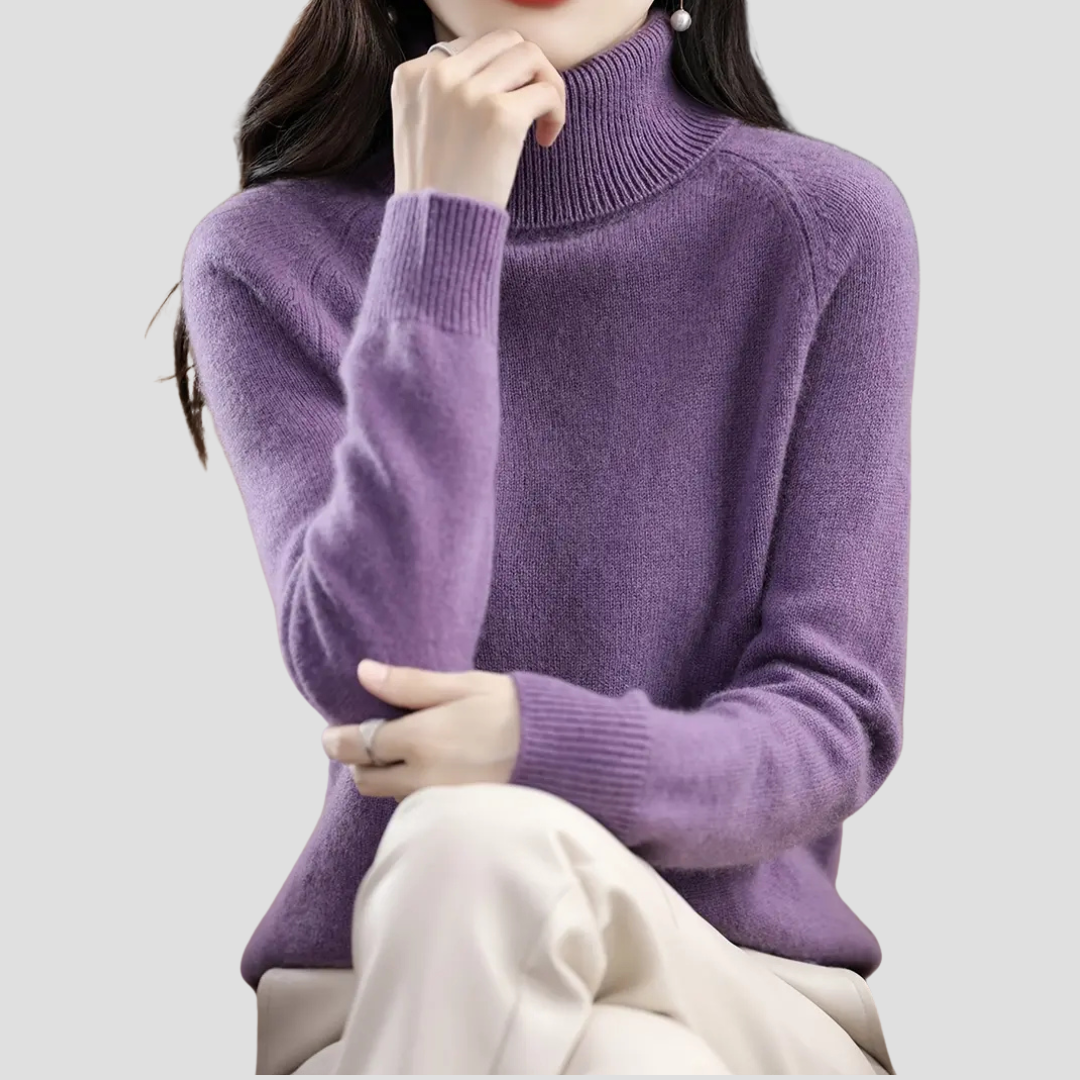 Ladies' Simple Round Neck Pullover