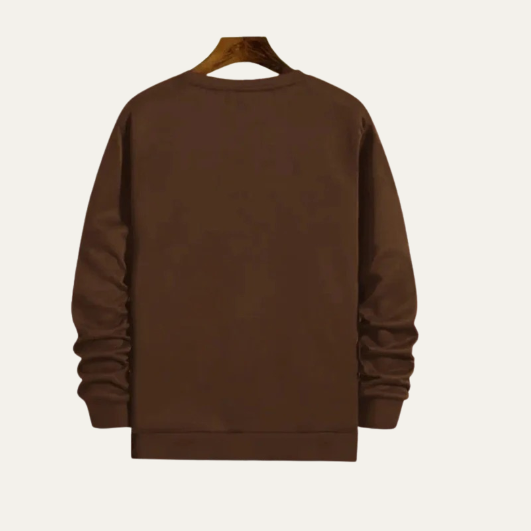 Fun Holiday Reindeer Crew Neck Sweater