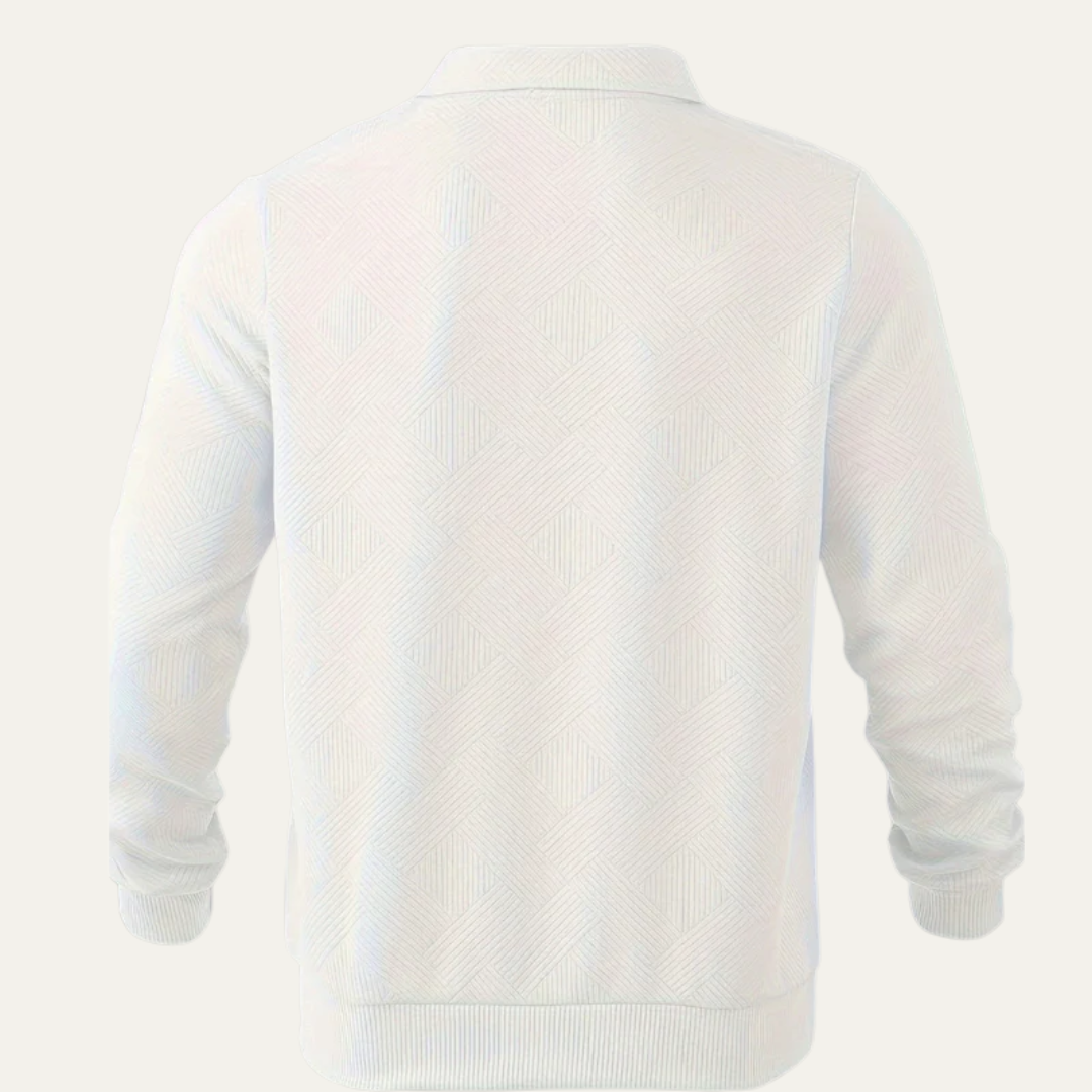 Men's Cable Knit Quarter Zip Sweater