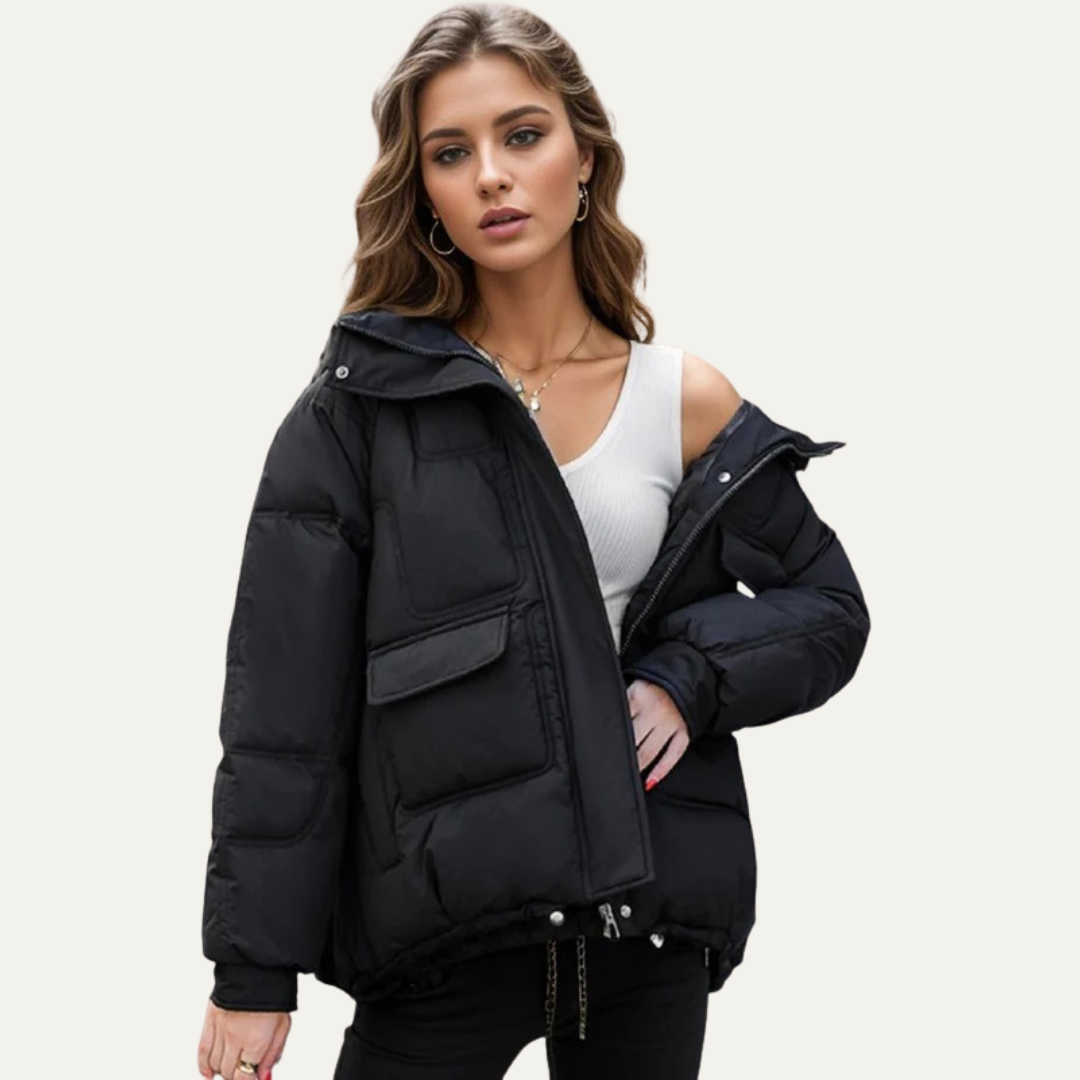Waterproof Short Puffer Coat for Women