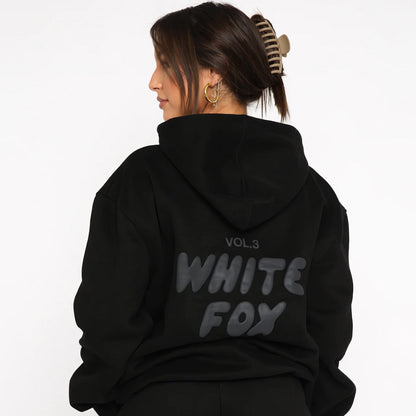 Women's Two-Piece Tracksuit Hoodie And Pants Set White