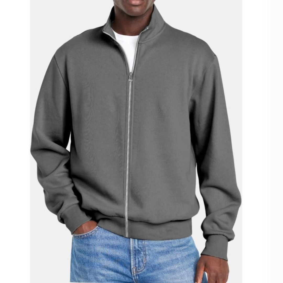 Men's Classic Fleece Zip Up Hoodie Jacket