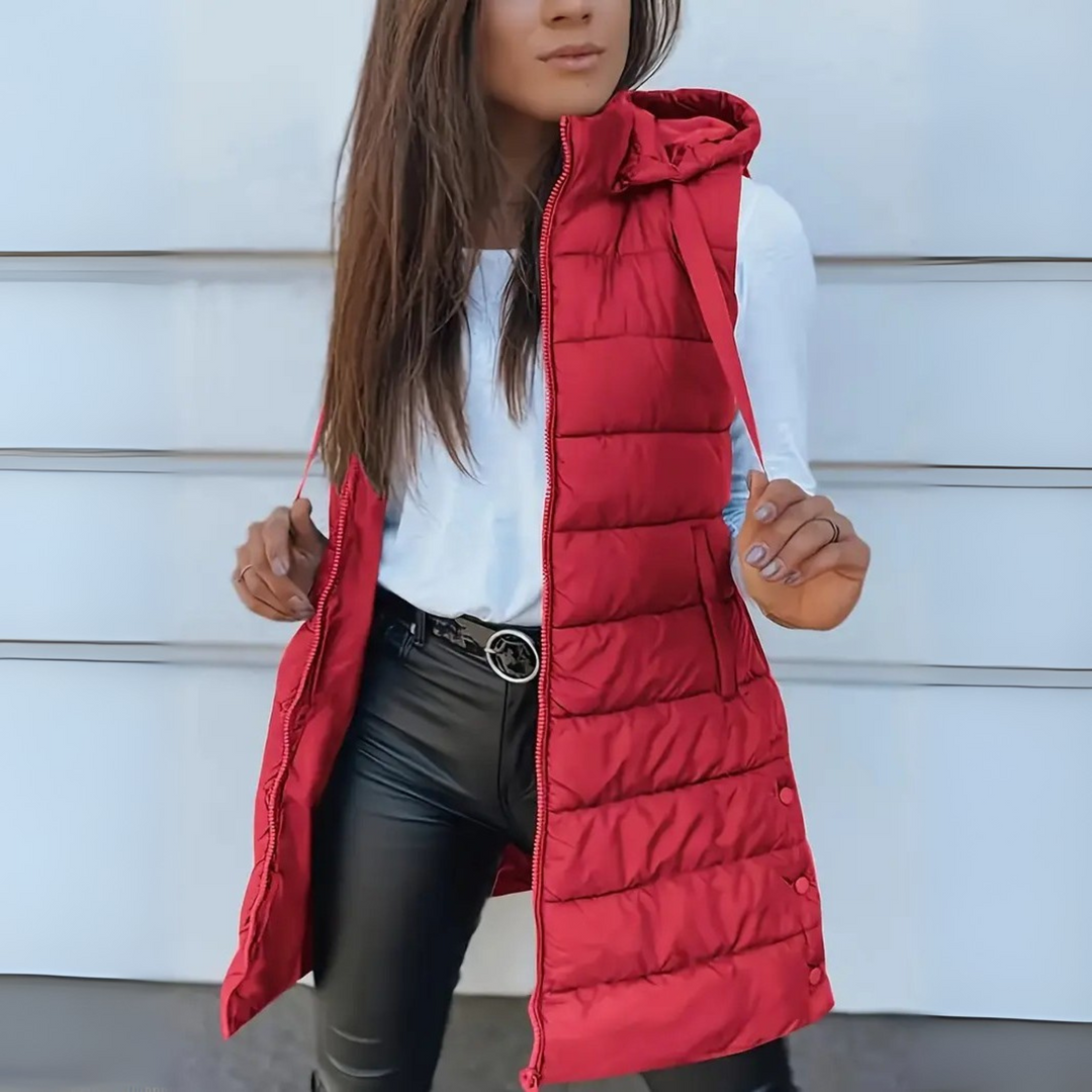 Warm Water Resistant Puffer Vest Jacket