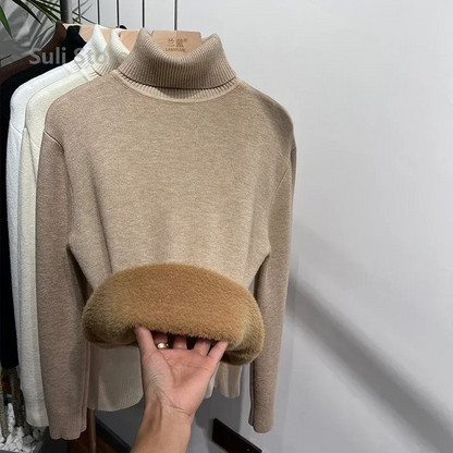 Soft Women's Thermal Crew Neck Sweater