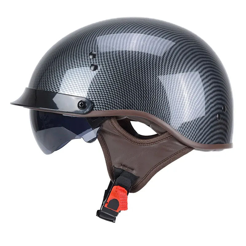 Racing Motorcycle Helmet With UV Protection Visor - OutfitLondon