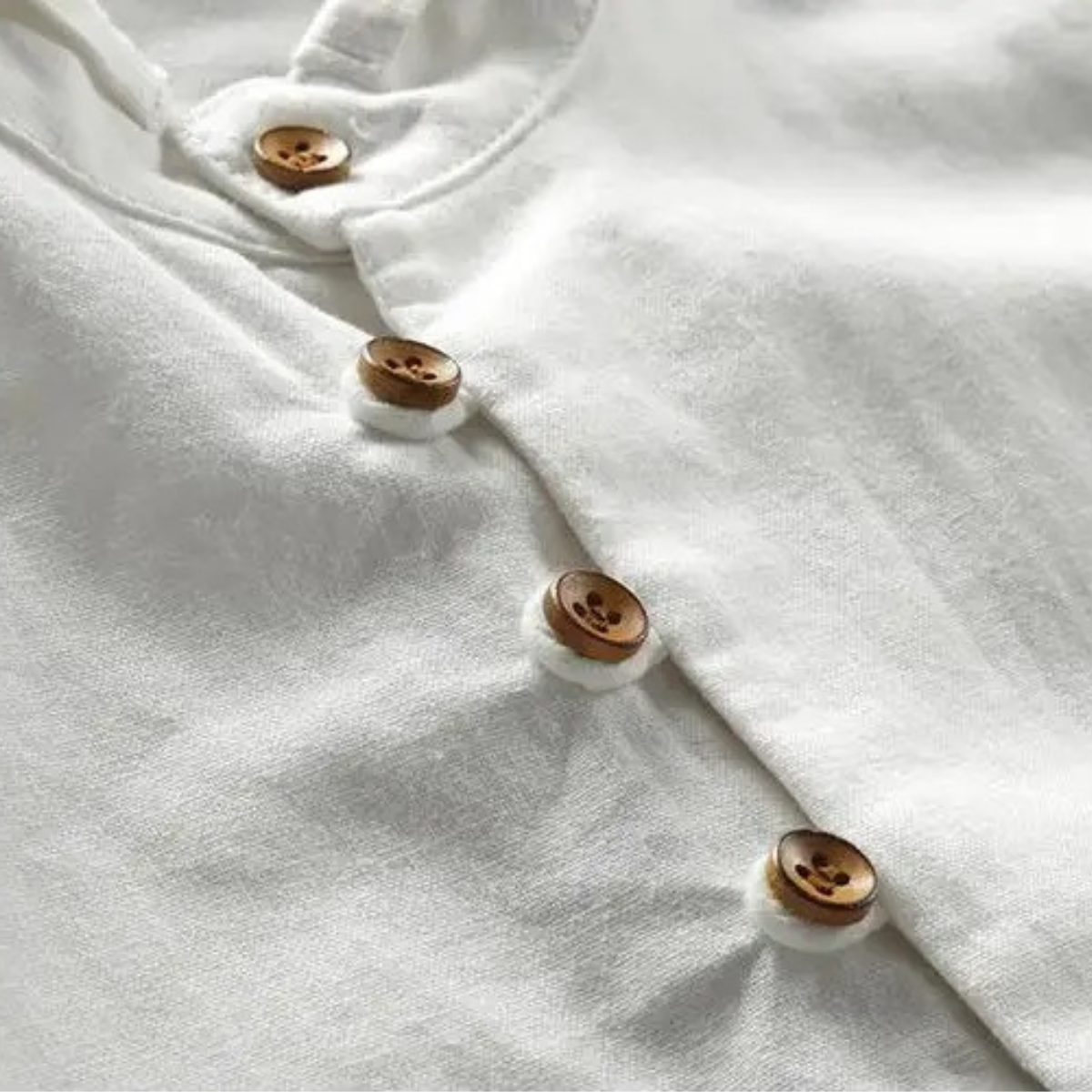 Casual Cotton Linen Mens Relaxed Fit Shirt