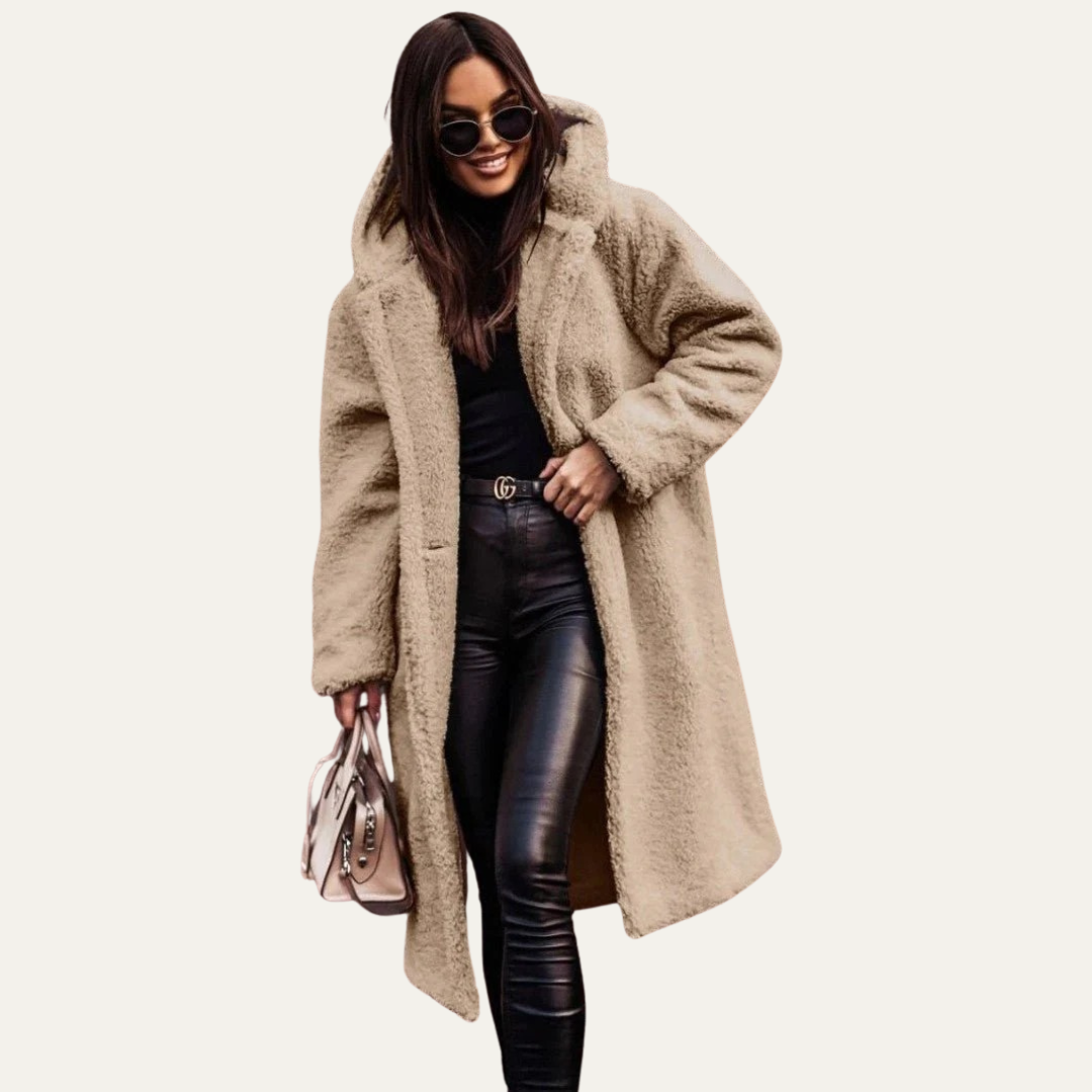 Ladies Large Faux Fur Parka Coat - OutfitLondon