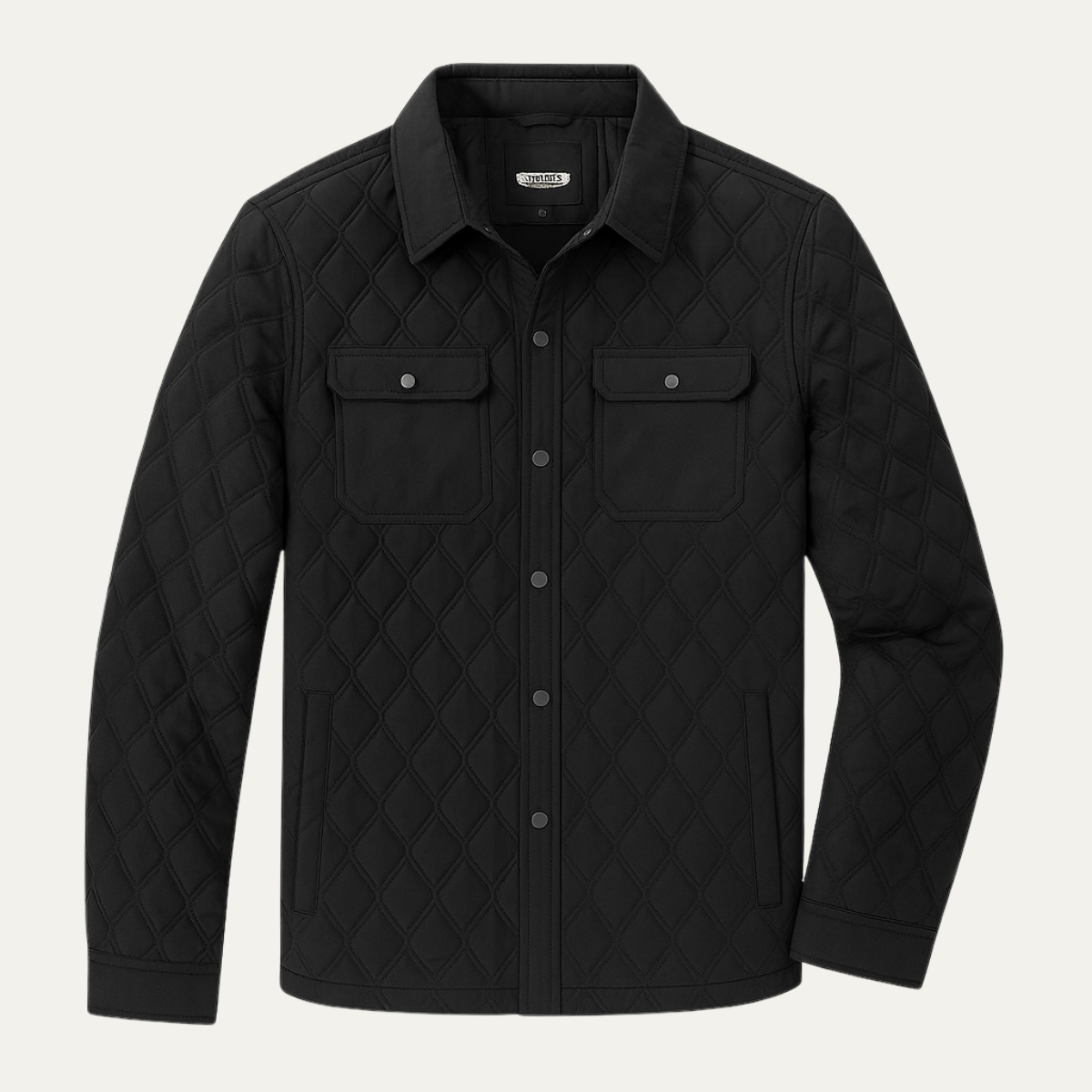 Comfortable Men's Quilted Water Resistant Jacket - OutfitLondon