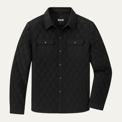 Comfortable Men's Quilted Water Resistant Jacket - OutfitLondon