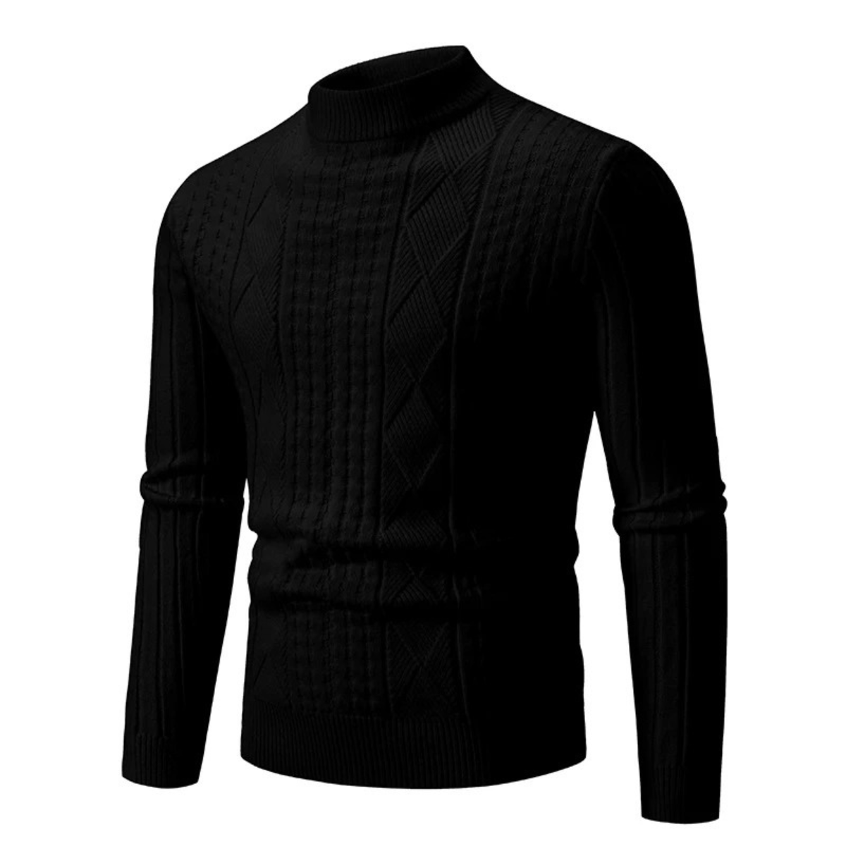 Men's Cozy Fitted Cable Knit Sweater