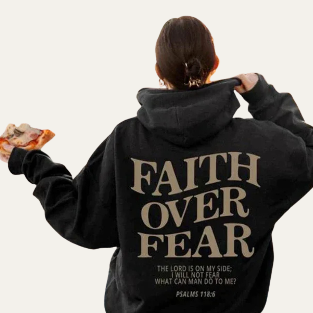 Spiritual Quote Graphic Hooded Sweatshirt