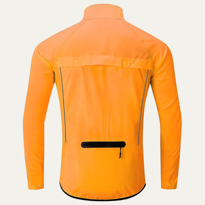 Men's Visibility High Neck Full Zip Bike Jacket