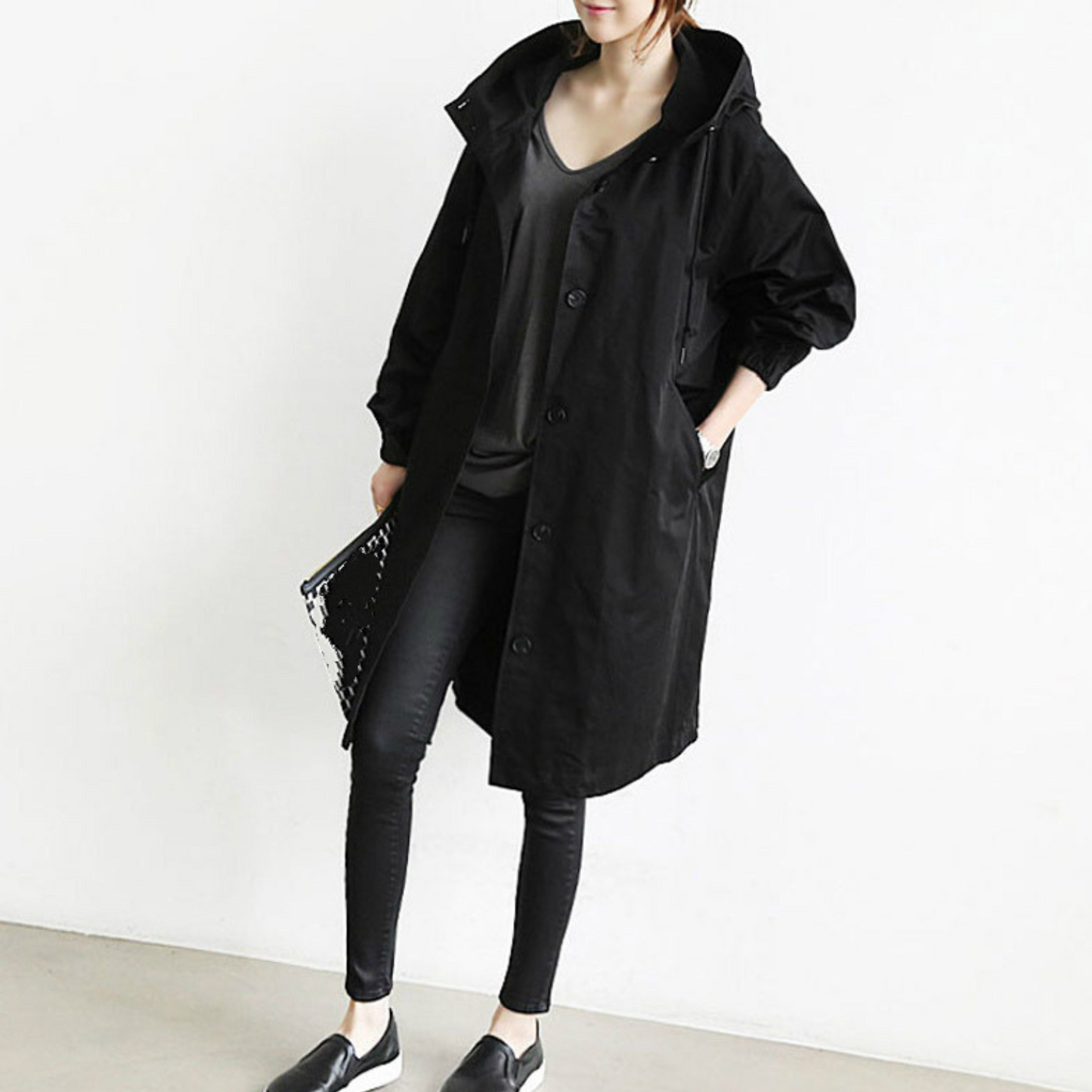 Stylish Women's Rain Trench Coat - OutfitLondon