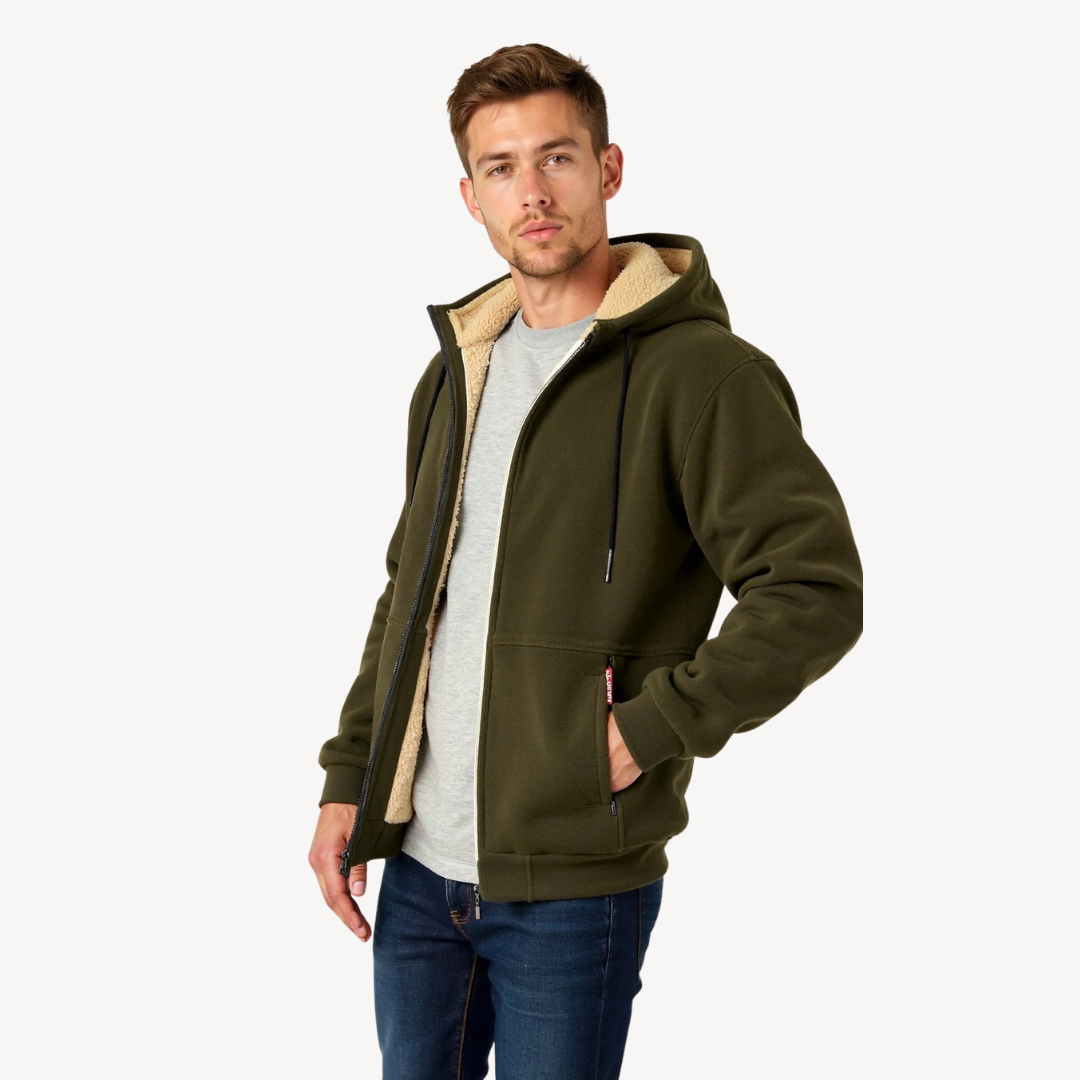 Warm Cozy Men's Hooded Sweatshirt