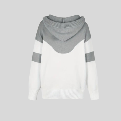 Soft Fleece Dual Color Hooded Sweatshirt