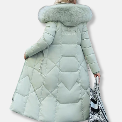 Warm Quilted Puffer Parka Coat