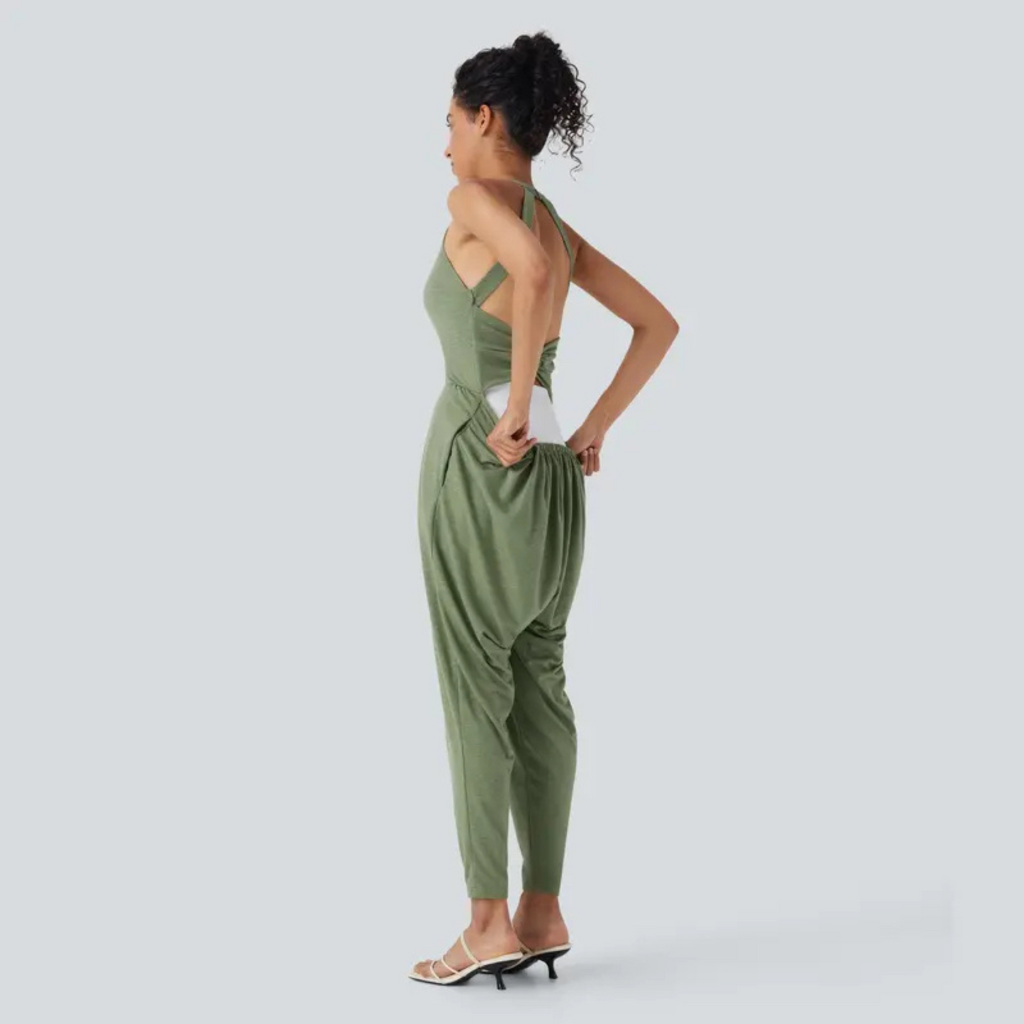 Relaxing Sleeveless Loungewear Jumpsuit
