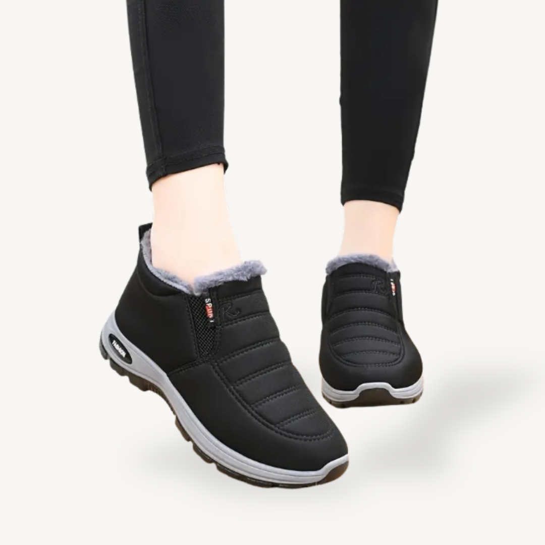Warm Insulated Supportive Ankle Boots for Women - OutfitLondon