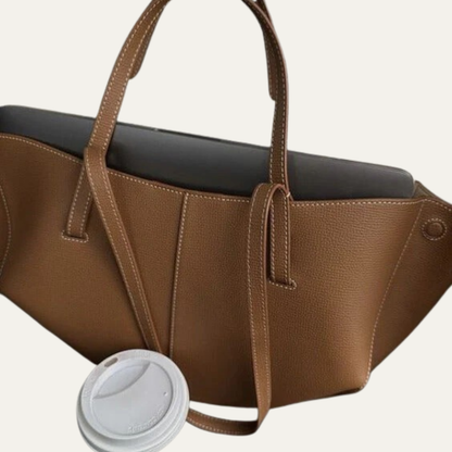 Large Comfortable Genuine Leather Tote Handbag