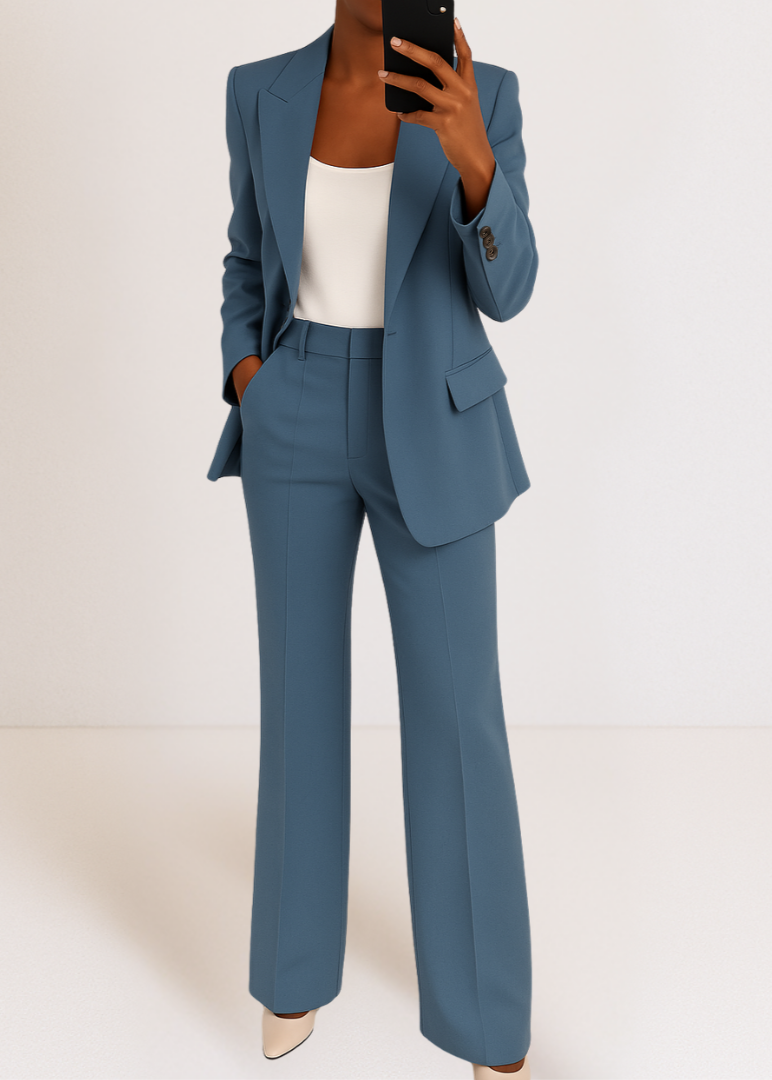 Timeless 2-Piece Ladies Business Suit Jacket Pants - OutfitLondon
