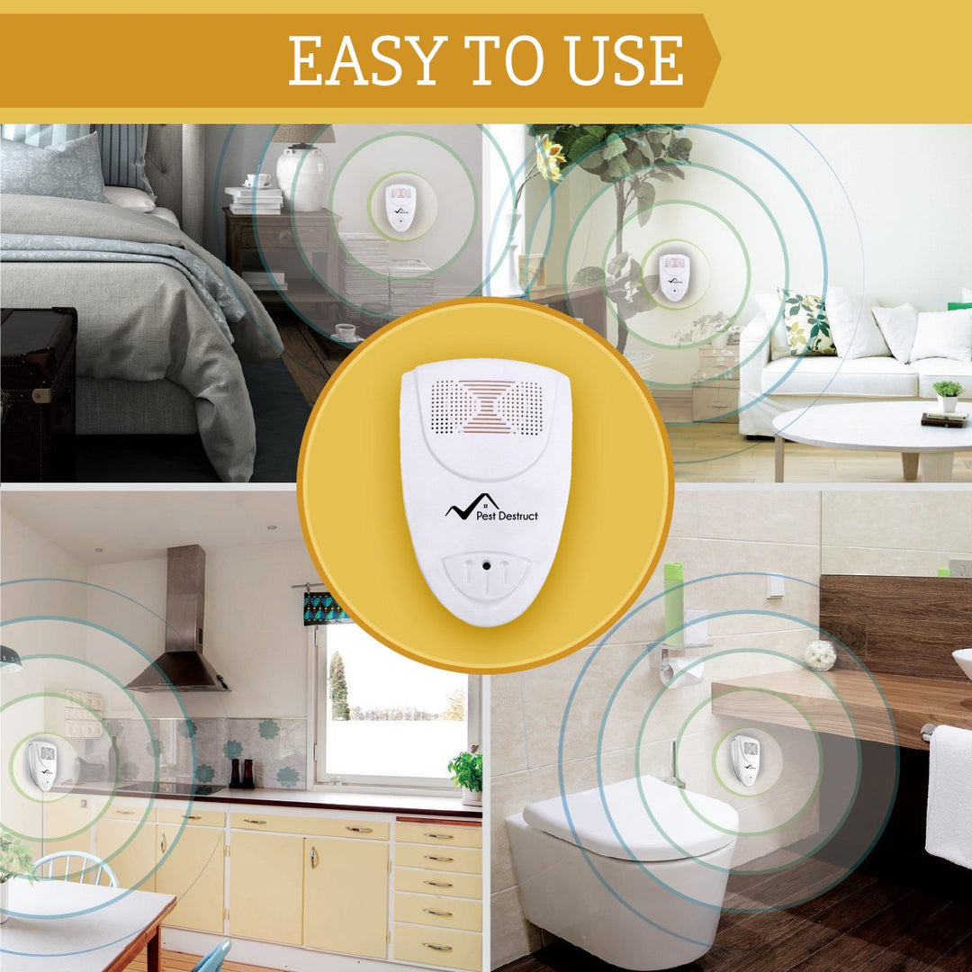 Ultrasonic Bed Bug Repeller - 100% SAFE for Children and Pets - Quickly Eliminate Pests