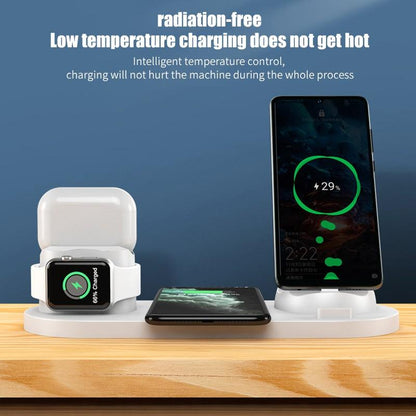 6 In 1 Wireless Charger For IPhone/Android/Type-C